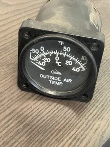 Cessna 310 Outside Air Temp Gauge P/N CM2628-L1